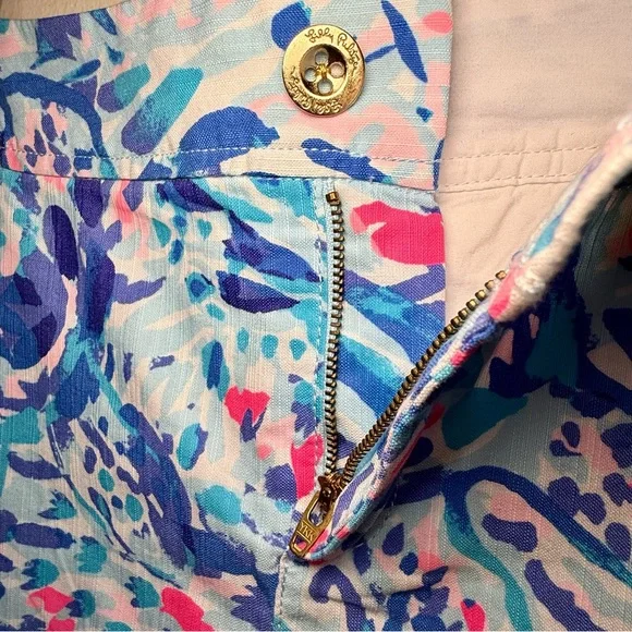 NWT Lilly Pulitzer Nicki Skort in Breakaway Blue Party Wave, Size 0 - Picture 3 of 5